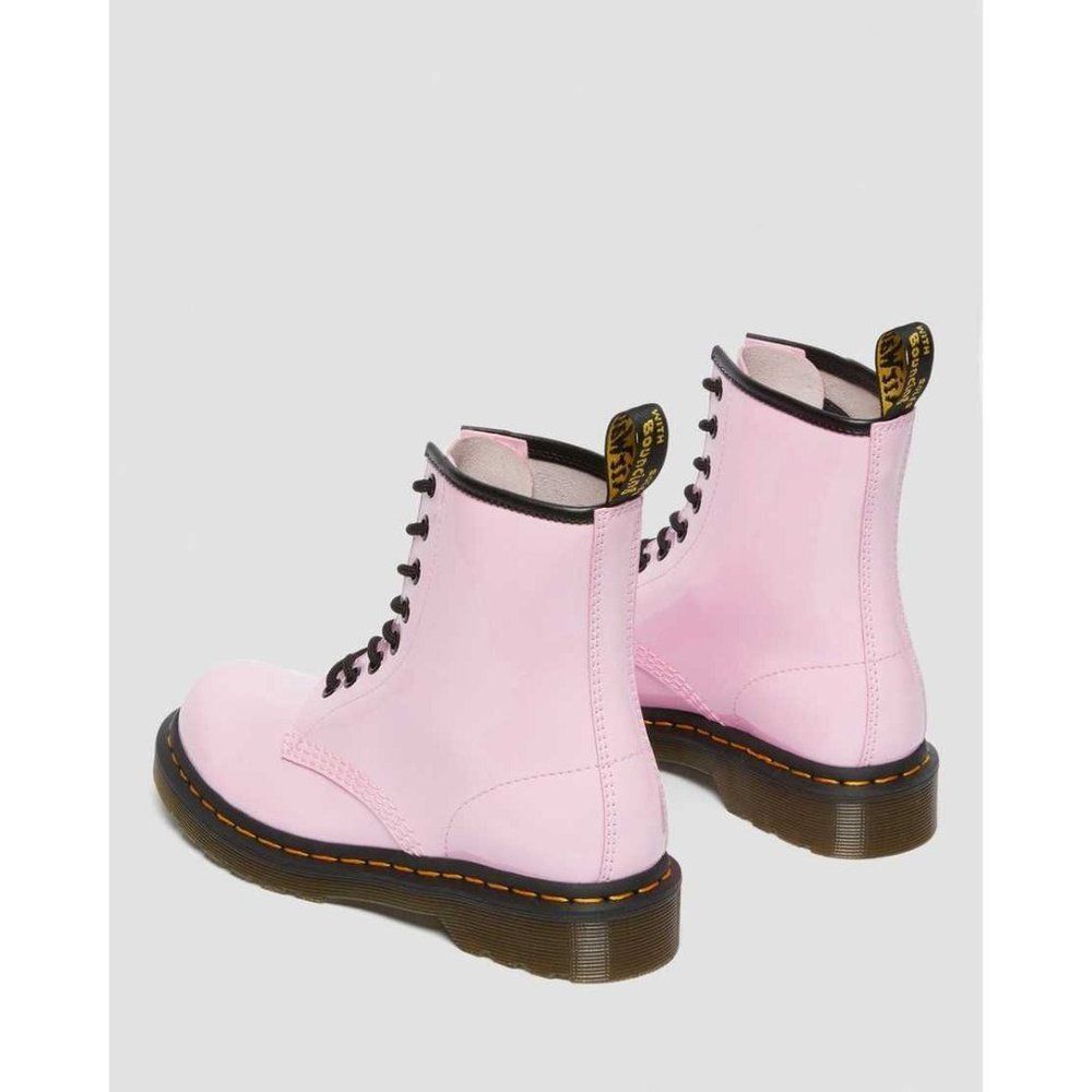 NEW Dr. Martens 1460 Pale Pink Patent Leather Lace Up Boots - Picture 6 of 13